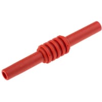 Staubli HCK Red, Male Test Connector Adapter with Brass Contacts and Nickel Plated