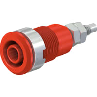 Staubli 4 mm safety socket red