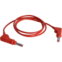 Staubli 4 mm connecting lead 100 cm red