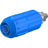 Staubli 4 mm universal socket blue