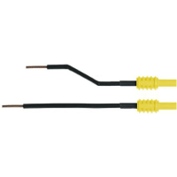 Staubli 4mm socket with copper conductor yellow