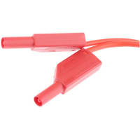 Staubli 4 mm Test lead, 32A, 600 - 1000V, Red, 50cm Lead Length