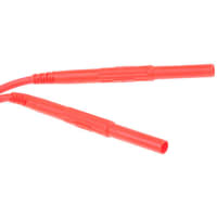 Staubli 4 mm Test lead, 10A, 5 kV, 1000 V, Red, 1.5m Lead Length