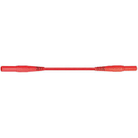 Staubli 4 mm Test lead, 32A, 1000V, Red, 1m Lead Length