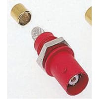 Staubli Straight Panel Mount BNC Connector, jack, Crimp Termination RG58