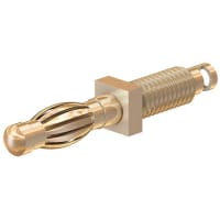 Staubli Multilam uninsulated plug w/M5 stud, 4mm