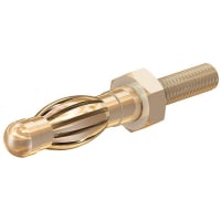 Staubli Multilam uninsulated plug w/M3 stud, 4mm