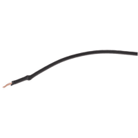 Staubli Black, Unscreened Single Core Equipment Wire, 0.1 mmsq CSA, 150 V 2 A, 100m