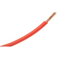 Staubli Red, Unscreened Single Core Equipment Wire, 0.5 mmsq CSA, 500 V 10 A, 100m