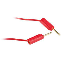 Staubli 1 mm Connector Test Lead, 3A, 30 V ac, 60 V dc, Red, 30cm Lead Length