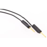 Staubli 1 mm Connector Test Lead, 3A, 30 V ac, 60 V dc, Black, 30cm Lead Length