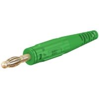 Staubli Green 4mm Stackable Banana Plug, Nickel Plated, 30 V ac, 60 V dc, 32A