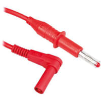 Staubli 1m red r/a retractable-fixed test lead