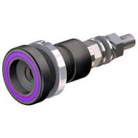 Staubli Violet 6mm Socket, 600V, 100A, Ag Plated Contact