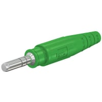 Staubli 6mm rigid plug for 10mm2 cable, green