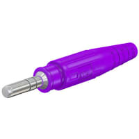 Staubli 6mm rigid plug for 16mm2 cable, violet