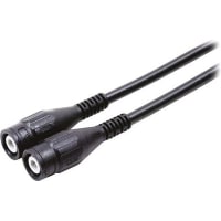 Staubli Touch protected coaxial test lead, black