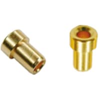 Staubli Gold 2 mm Test Socket, 10A, 30 V ac, 60 V dc, Gold Plated