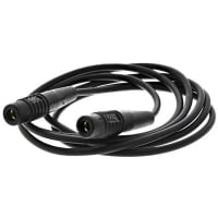 Staubli 4 mm Test lead, 19A, 30 V ac, 60 V dc, Black, 1m Lead Length