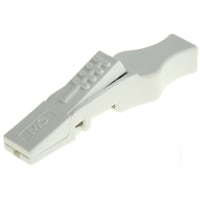 Staubli White Grabber Clip, 4mm Probe Socket Size