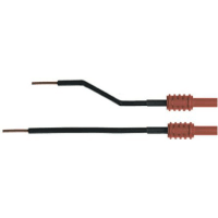 Staubli 4mm socket with copper conductor brown