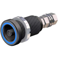 Staubli Blue 6mm Socket, 600V, 80A, Ag Plated Contact