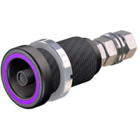 Staubli Violet 6mm Socket, 600V, 80A, Ag Plated Contact