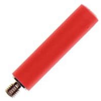 Staubli 4mm screw-in socket, M3.5 thread, 32A, red