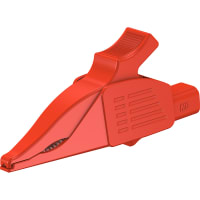 Staubli 4 mm test clip dolphin red