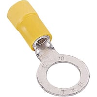 Steel City by ABB Ring Terminal Bolt Hole #10 12-10 AWG Yellow Copper Tin Plated, 10RC Series