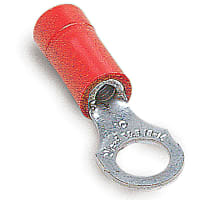 Steel City by ABB Vinyl-Insulated Ring Terminal Bolt Hole #8 22-18AWG Red Copper Tin Plated