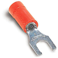 Steel City by ABB Locking Fork Terminal Bolt Hole #6 22-18 AWG Red Copper Tin Plated, 18RA Series