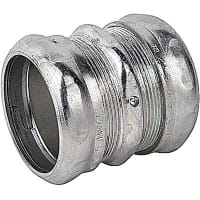 Steel City by ABB Compression Coupling, Concrete Tight, 2in, Zinc Plated Steel, EMT Series