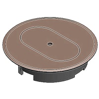 Steel City by ABB Cover for Round Floor Box, Diameter 5.69 Inches, Color Caramel, Non-Metallic