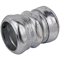 Steel City by ABB Compression Coupling Concrete Tight 1-1/2" Zinc Plated Steel