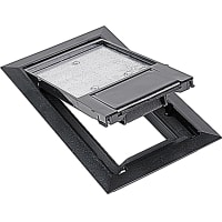 Steel City by ABB Recessed Floor Box, 8-1/8"L x 5-1/8"W, Black Poly