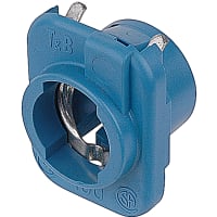 Steel City by ABB Snap-In Connector, 3/8", 1/2" Knockout, ThermoPlastic w/Steel Insert