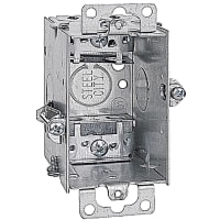 Steel City by ABB Gangable Switch Box, 3"L x 2"W x 2.5"D, 1/2" Knockouts, Pre-Galvanized Steel