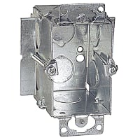 Steel City by ABB Gangable Switch Box, 3"L x 2"W x 2-1/2"D, 1/2"Knockouts, Pre-GalvSteel