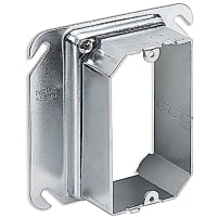 Steel City by ABB Single Gang Adjustable Mud Ring, Adjusts from 1/2" to 1-1/2", Pre-Galv. Steel