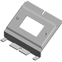 Steel City by ABB Receptacle Plate, 10.25"L x 4-11/16"W x3.75"D, GalvSteel