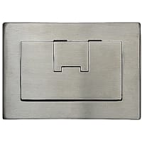 Steel City by ABB Single Gang Rectangular Floor Box Cover, 7.13"W x 5"L, Stainless Steel