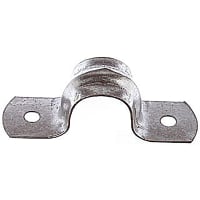 Steel City by ABB Steel Two Hole Strap, 1-1/4", Zinc Plated