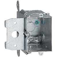 Steel City by ABB OneGang Adj. Wall Box, 3.28"L x 2.20"W x 3.52"D, 1/2"Knockouts, Pre-GalvSteel