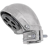 Steel City by ABB Cap, Clamp-Type Service, 1", 5Holes, 2(7/16 Inch) 3(1/2 Inch), Alum