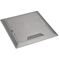 Steel City by ABB Concealed Service Top, 9.320"L x 9.336"W x .813"D, Aluminum