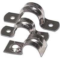 Steel City by ABB One Hole Snap Strap, 3/4", 1.96"L x .62"W, Zinc Plated Steel