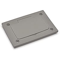 Steel City by ABB Single Gange Non-Metallic Cover for Floor Box, Universal Cover, Gray