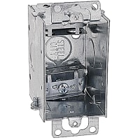 Steel City by ABB Gangable Switch Box, 3"L x 2"W x 2.5"D, 1/2" Knockouts, Pre-Galvanized Steel