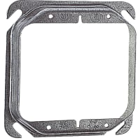 Steel City by ABB Two Gang Square Device Cover, 4" Square x 3/4"Raised, GalvSteel